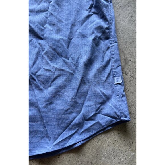 lululemon Airing Easy Short-Sleeve Light Blue Shirt mens sz XLButton Shirt - Picture 11 of 16